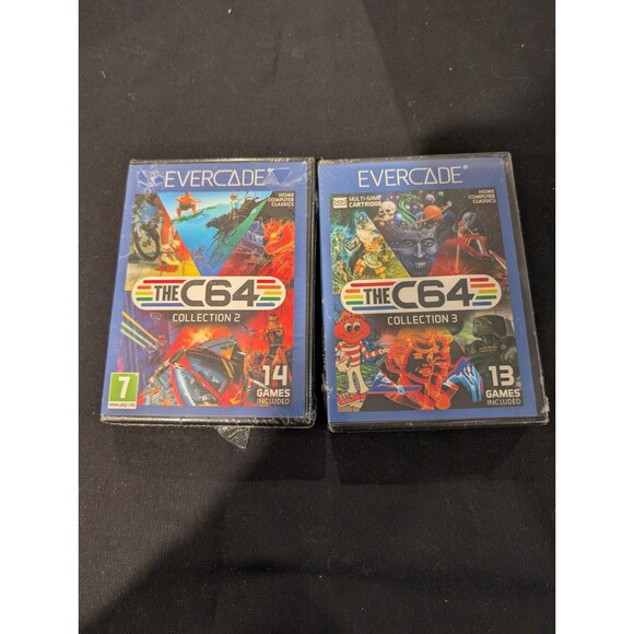 Evercade The C64 Collection 2 & 3 – SEALED Set – 28 Classic Commodore 64 Games - Picture 1 of 3